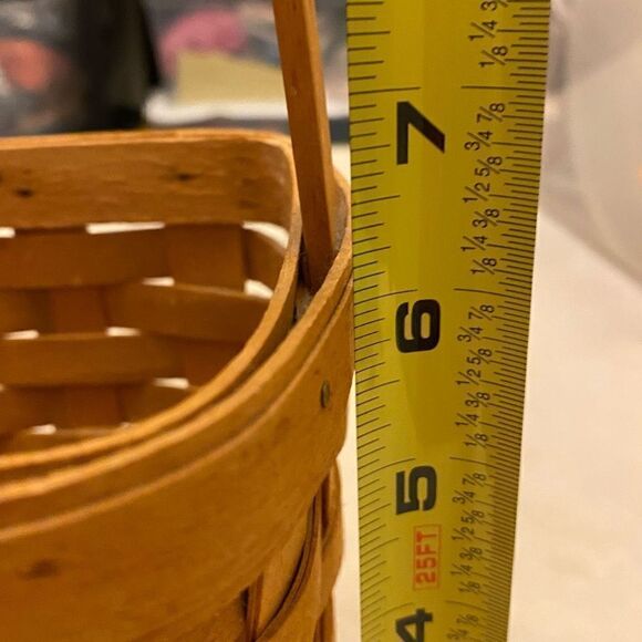 Longaberger Spoon Basket Vintage 1996 Original Stain - Picture 7 of 9